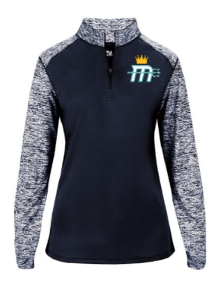 Women's "Mariners M" 1/4 Zip Pullover