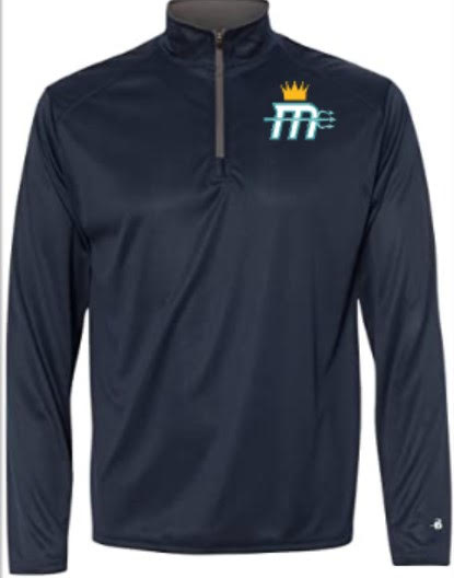 "Mariners M" 1/4 Zip Pullover