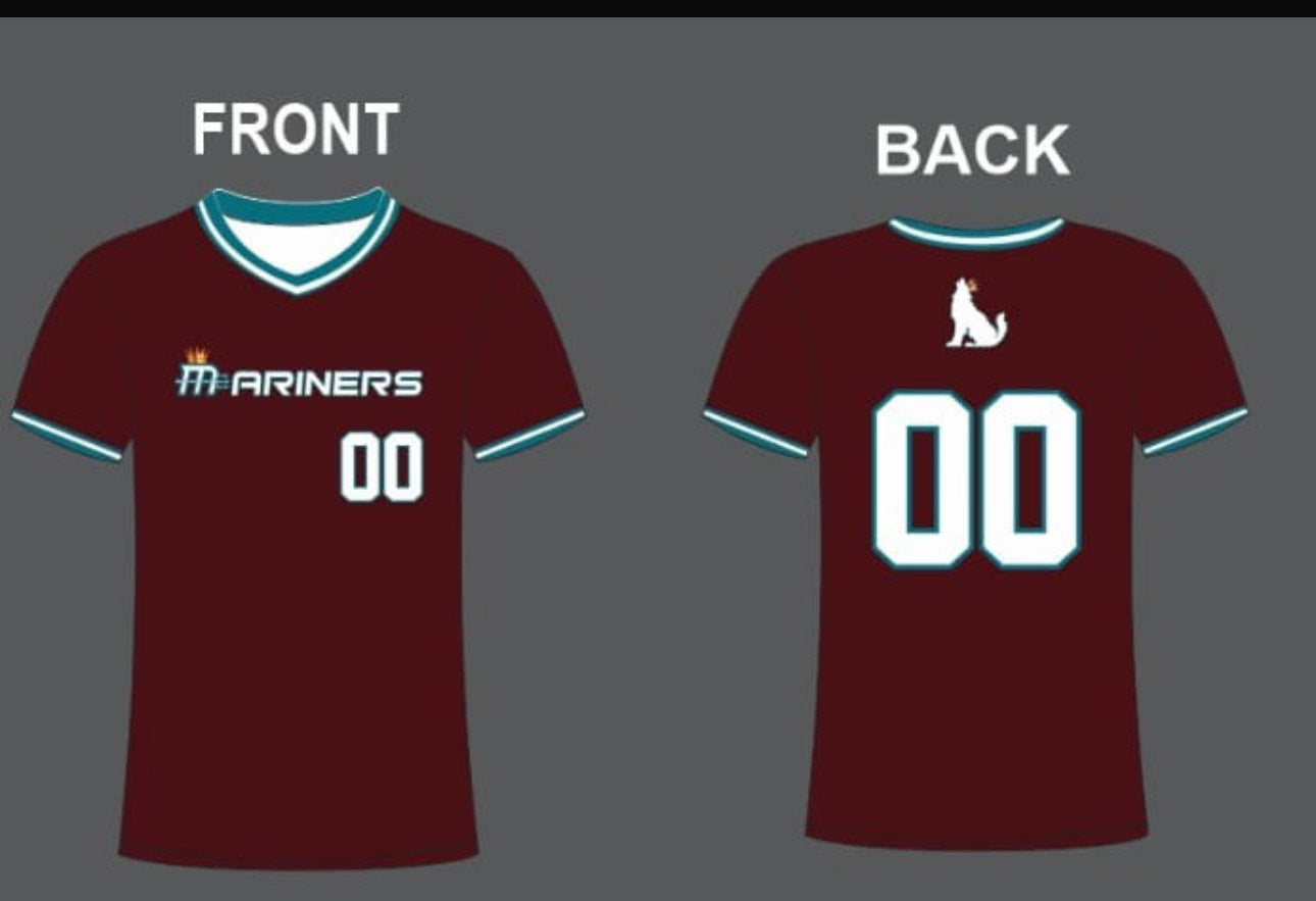 Women's/Girl's Mariners Maroon Jersey