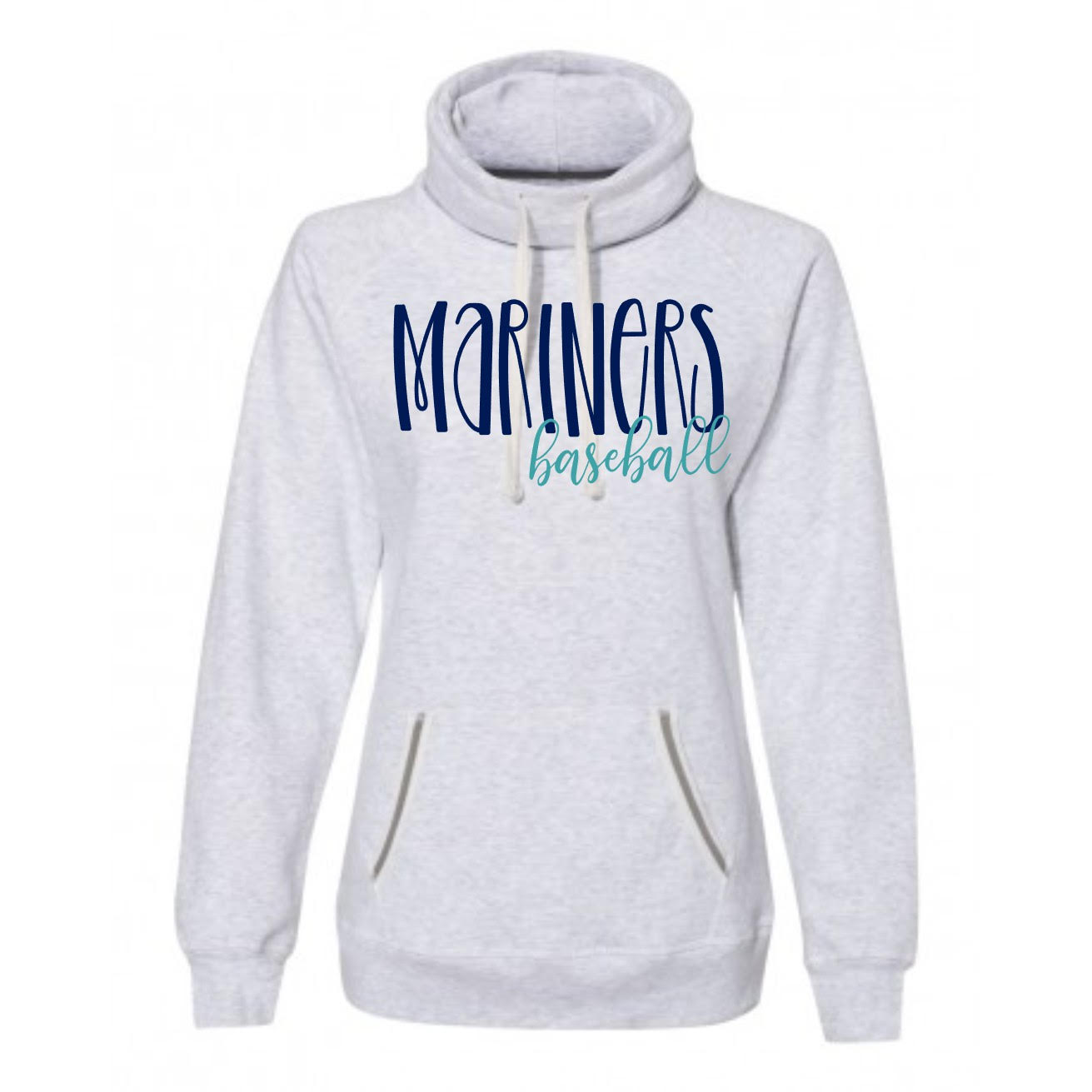 "Mariners Baseball" Women's High-Neck Hoody