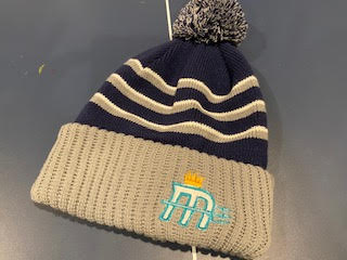 Mariners Striped Cuff-Beanie- Navy