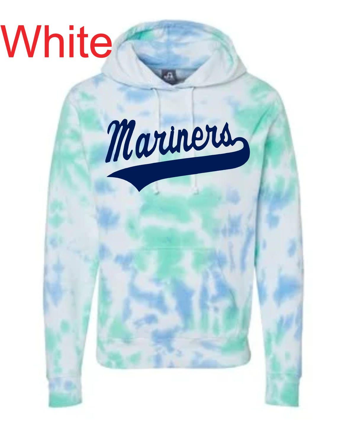 "Mariners Script" Tie Dye Hoody