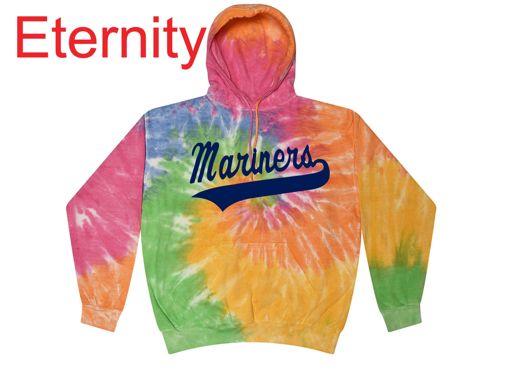 "Mariners Script" Tie Dye Hoody