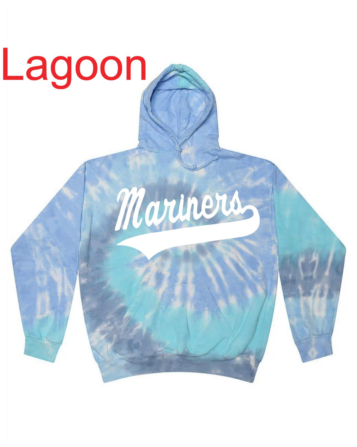 "Mariners Script" Tie Dye Hoody
