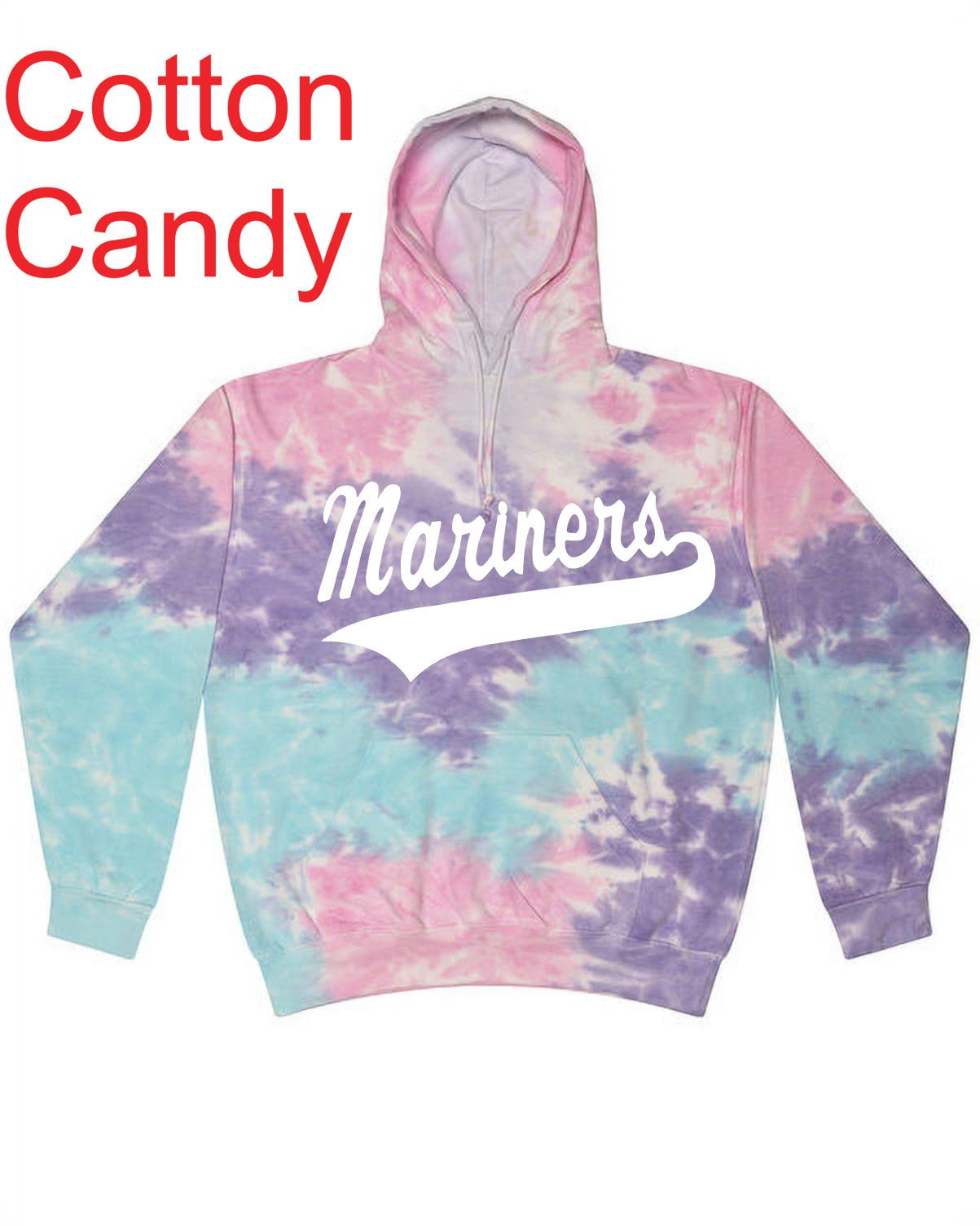 "Mariners Script" Tie Dye Hoody