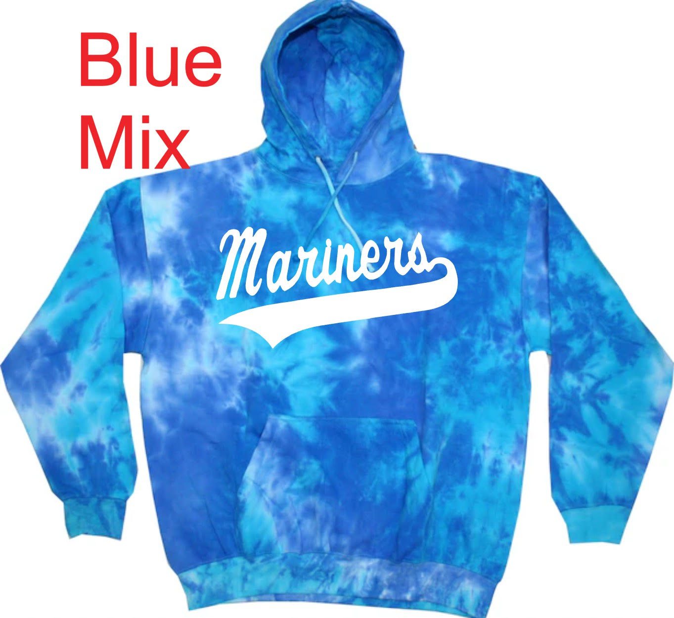"Mariners Script" Tie Dye Hoody