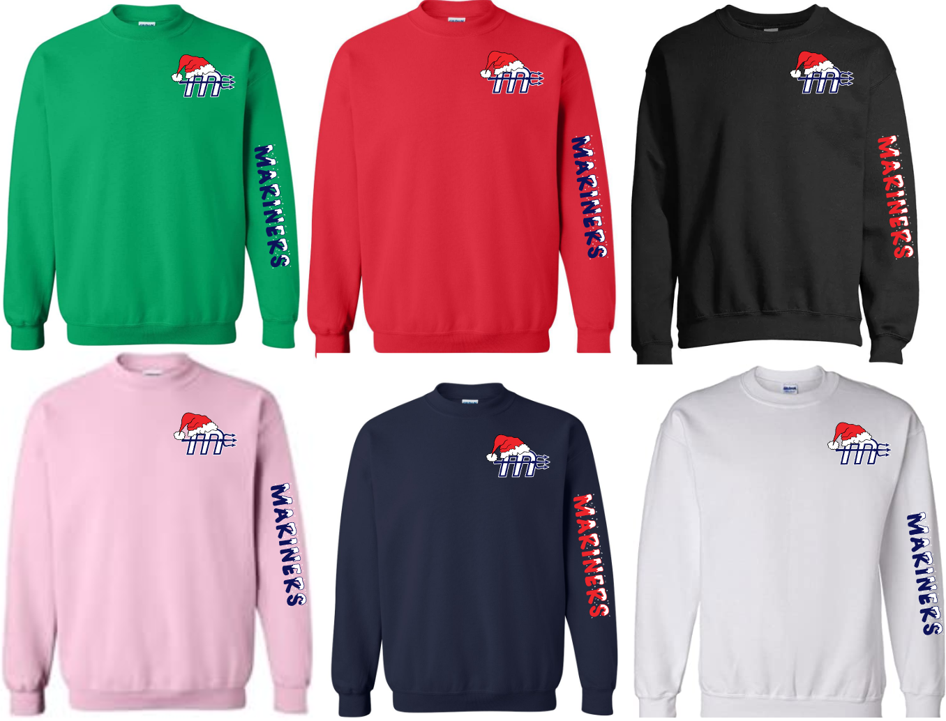 "Mariner's Christmas" Small Logo Crew Sweatshirt