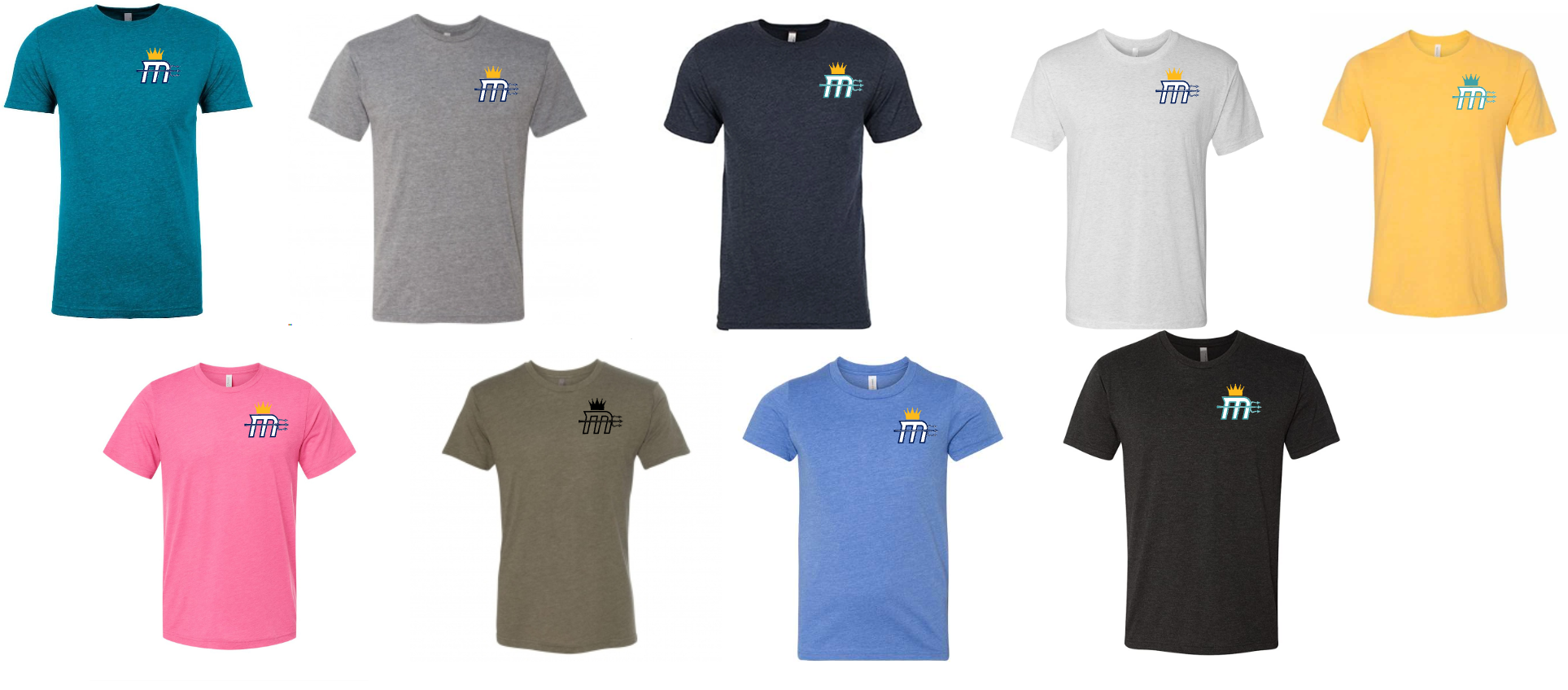 "Mariners M Small Logo" Cotton Tee