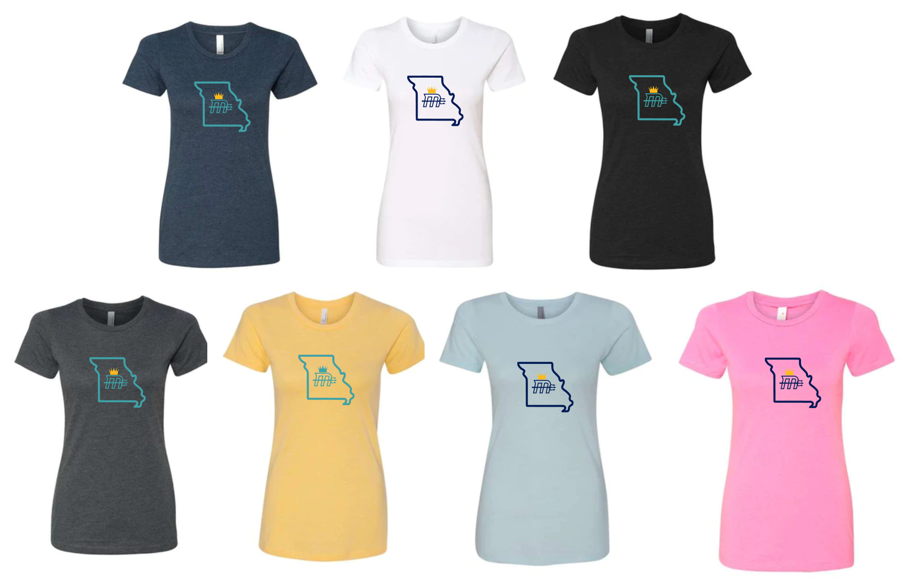 Women's Fit "MO State" Soft Crew Tee