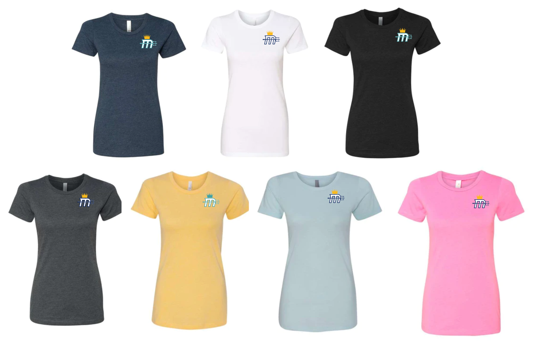 Women's Fit "Mariners M" Small Logo Cotton Crew Tee